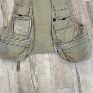Vintage Sunshine Mountain Tan Fly Fishing Vest, Size L Great Condition!